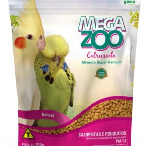 RAÇÃO MEGAZOO EXTRUSADA CALOPSITAS E PERIQUIT PM13 350G