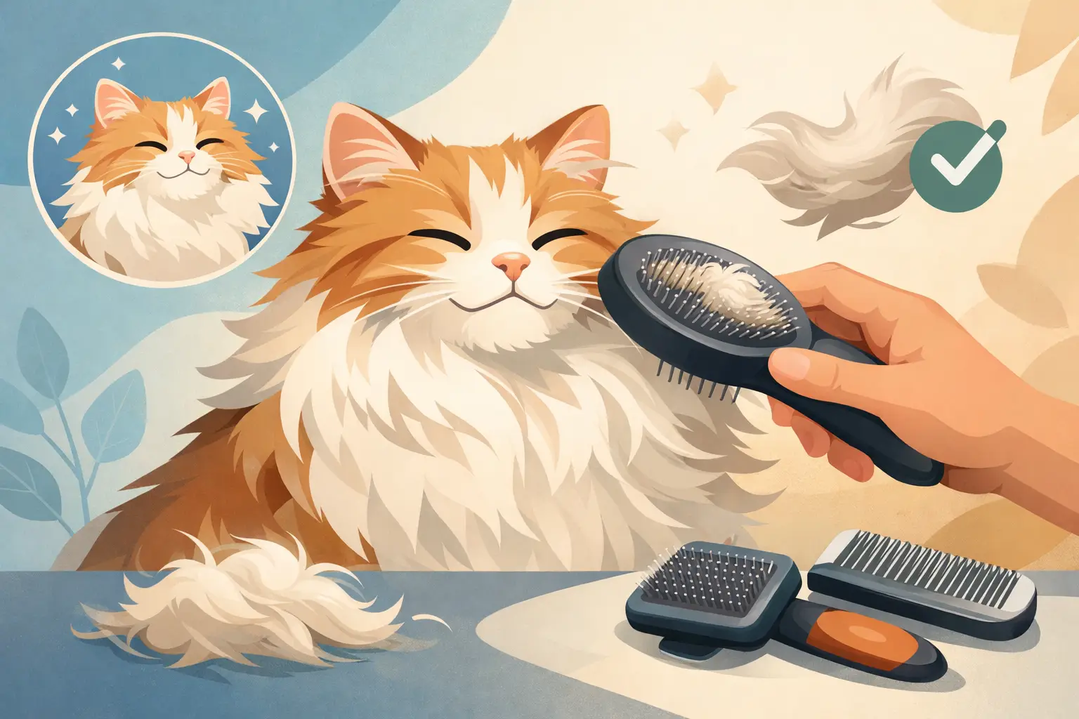 Escova para gato de pelo longo: escolha certa