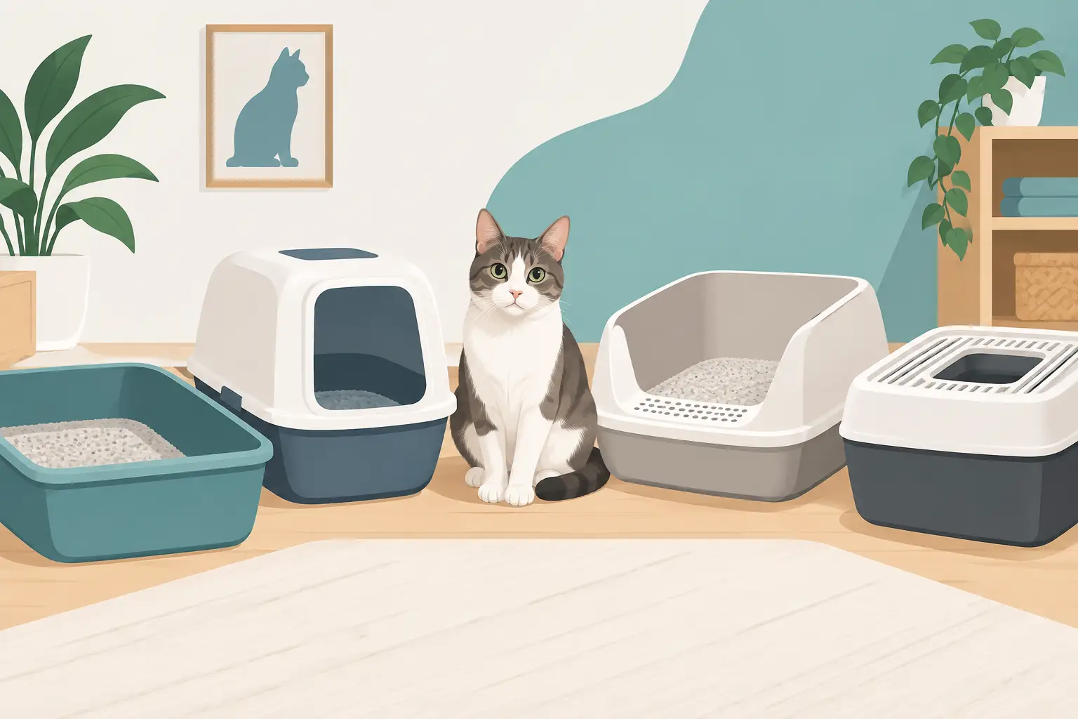 Guia para escolher caixa de areia para gatos
